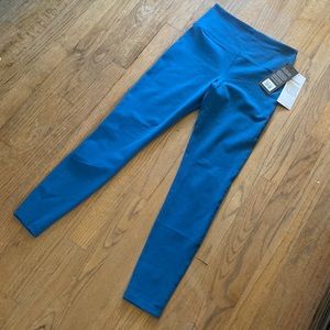 Glyder High Waist Peek-A-Boo Legging: Moroccan Blue. model wears is real color .